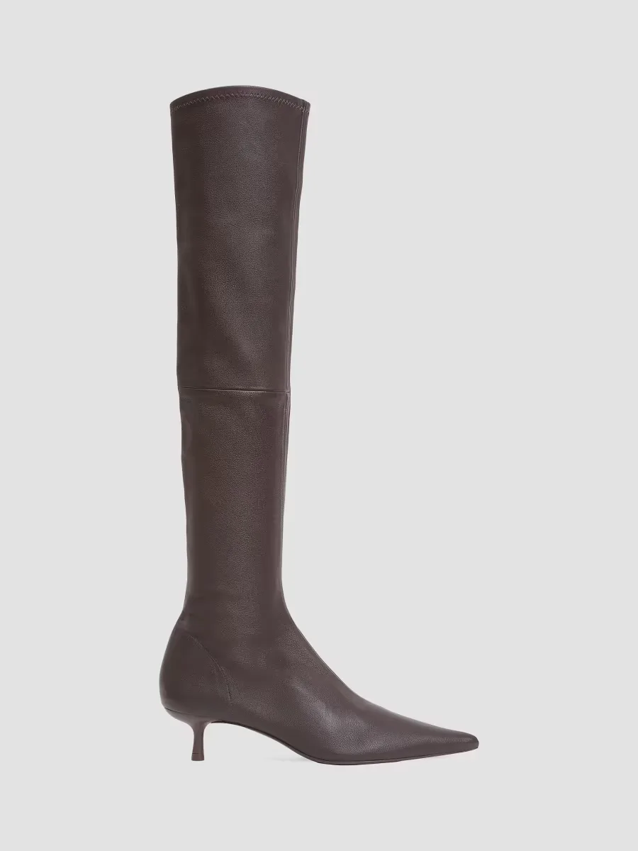 Joni 45MM Stretch-Leather Knee-High Boots