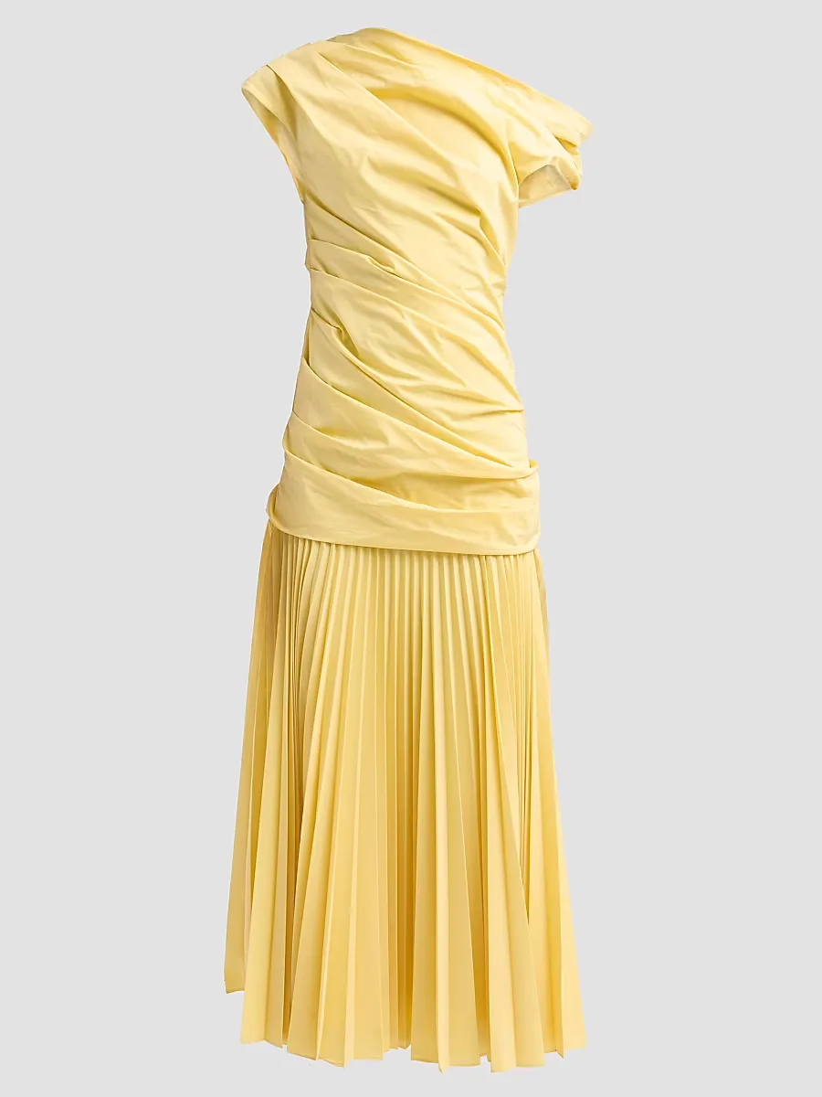 Ammalie Ruched Midi Dress by SIMKHAI