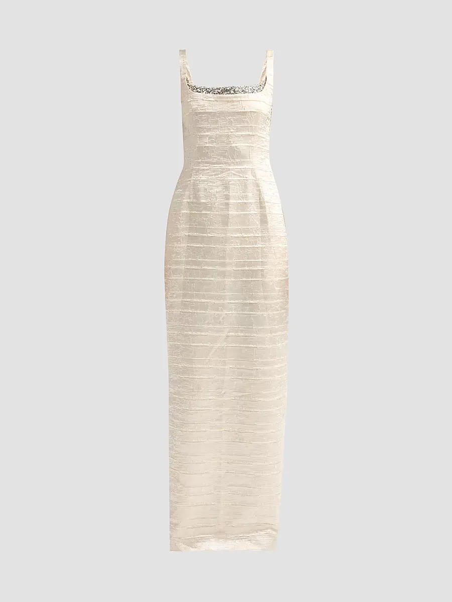 Martina Embellished Column Gown by SIMKHAI