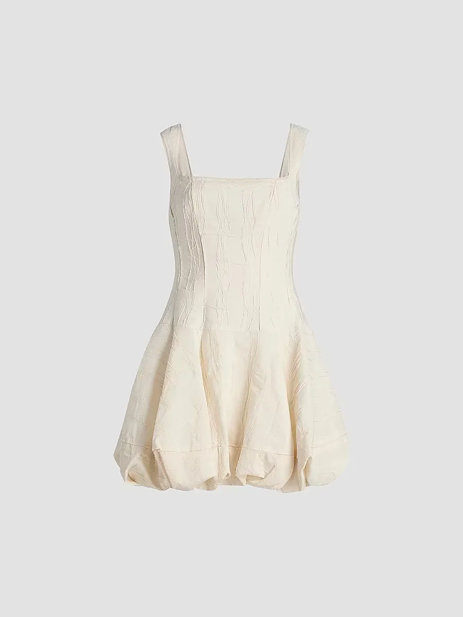 Nattie Textured Bubble Minidress by SIMKHAI