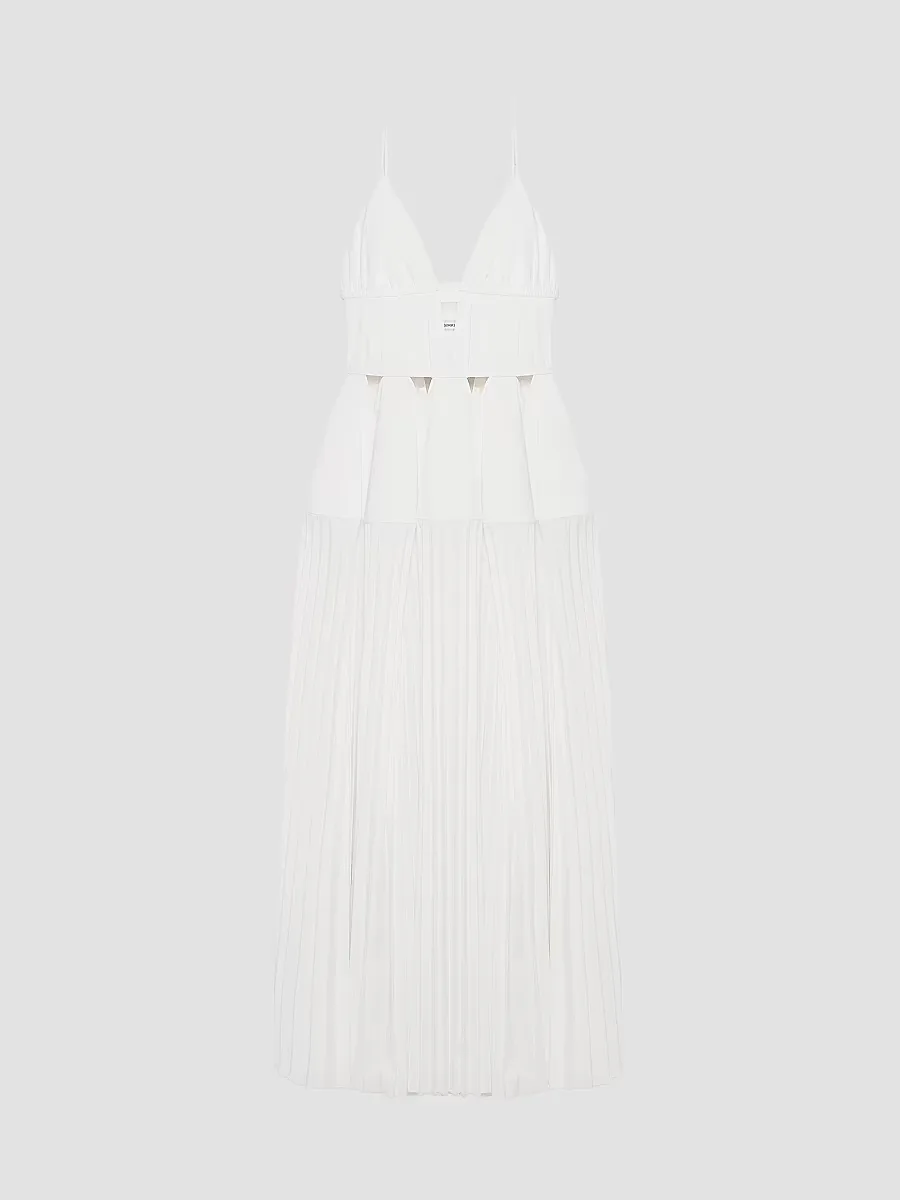 Selene Pleated Cotton Gown by SIMKHAI