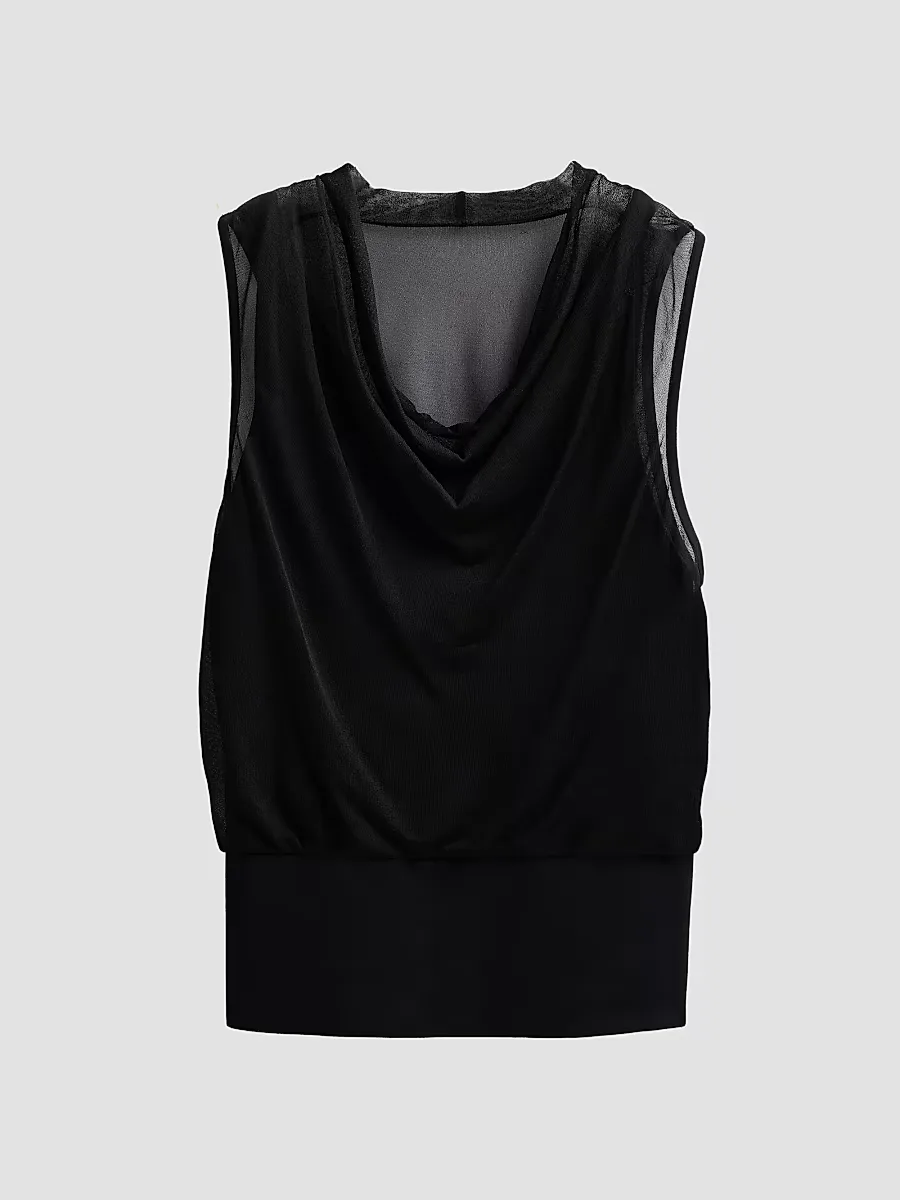 Cara Cowlneck Tank by SIMKHAI