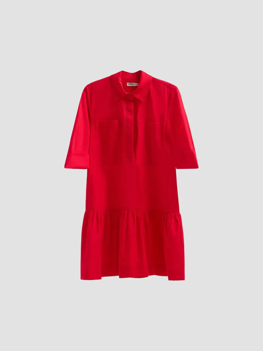 Criss Cotton-Blend Mini-Shirtdress by SIMKHAI