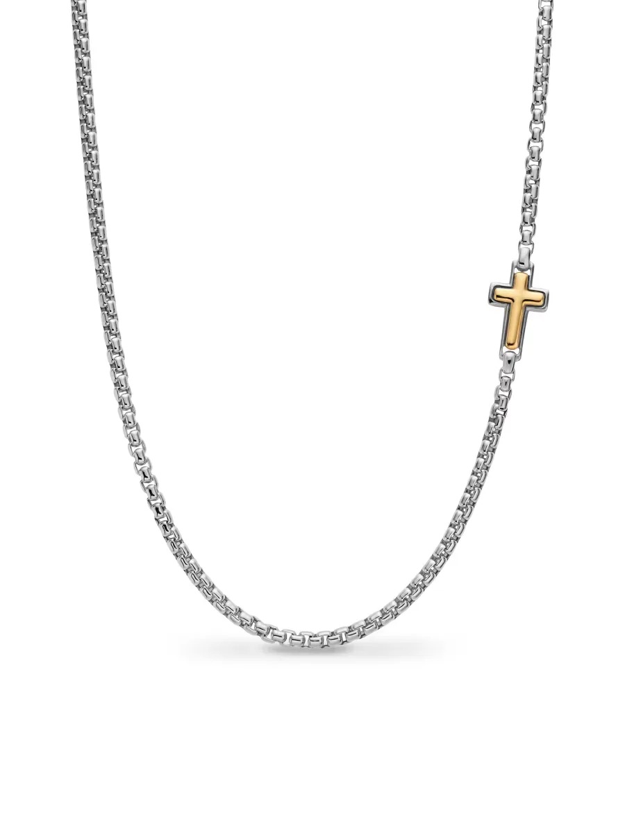 Cross Station Necklace in Sterling Silver by David Yurman