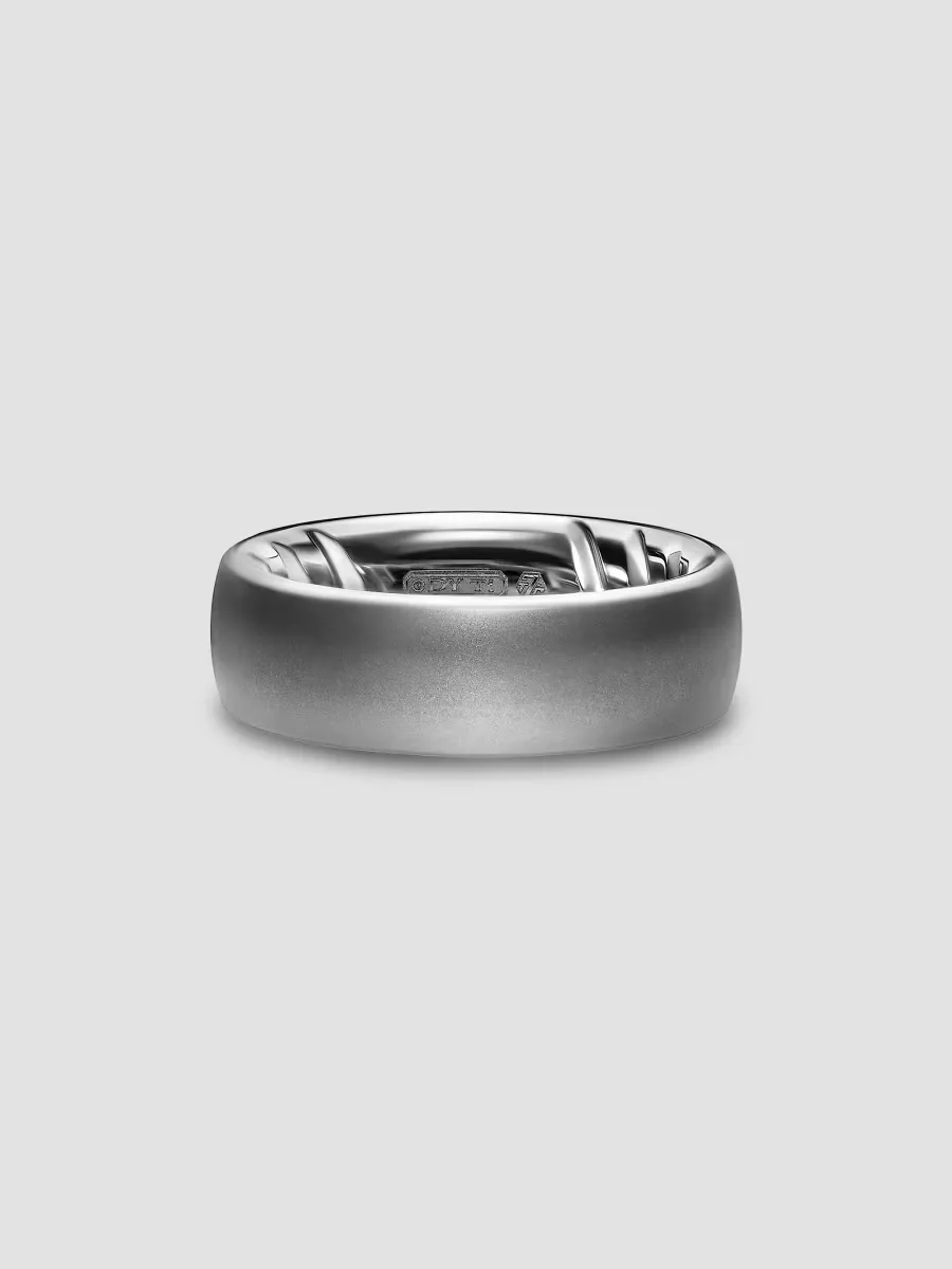 Streamline Band Ring in Anthracite Titanium, 7.6MM