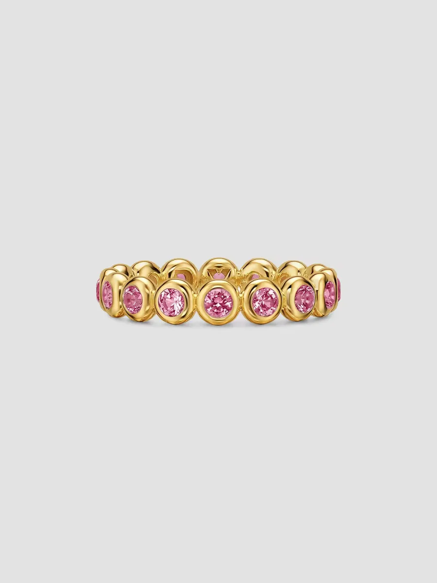 Bezel Set Band Ring in 18K Yellow Gold