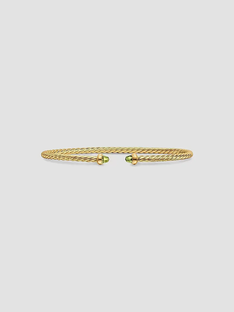 Micro Cablespira Flex Bracelet in 18K Yellow Gold by David Yurman