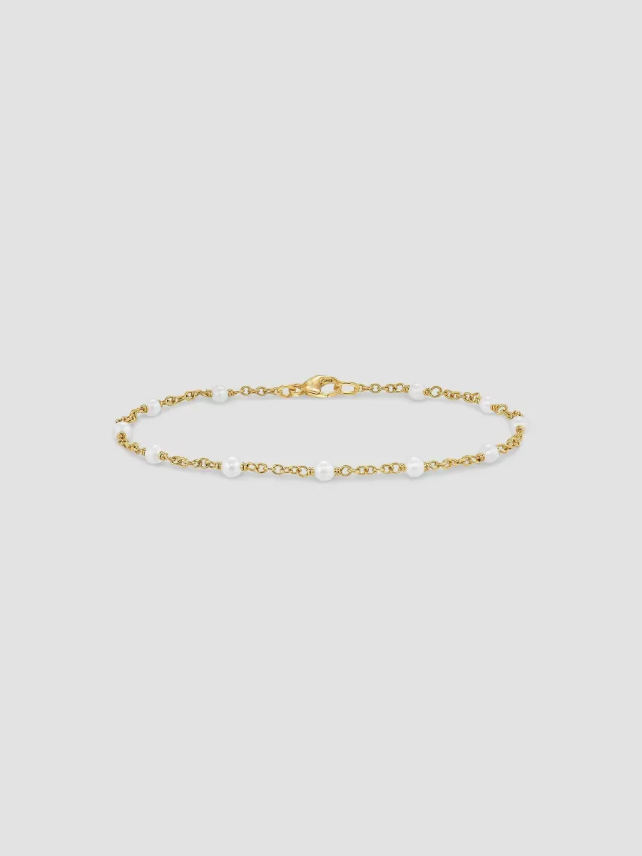 Classics Station Bracelet in 18K Yellow Gold, 3.5MM