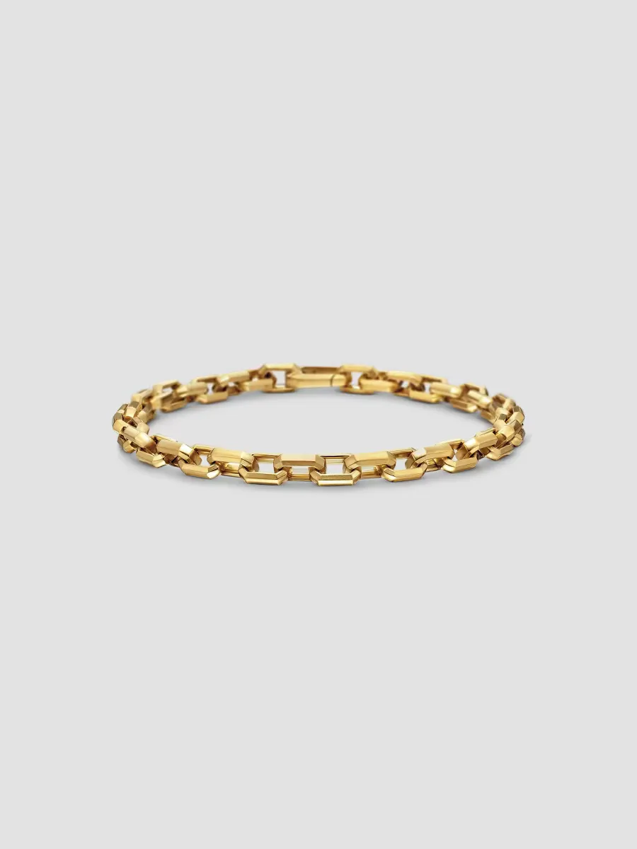 Streamline Heirloom Chain Link Bracelet in 18K Yellow Gold