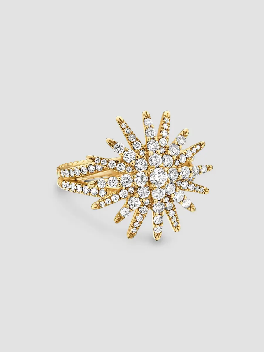 Starburst Ring in 18K Yellow Gold