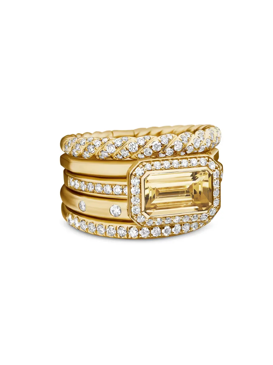 Stax Statement Ring in 18K Yellow Gold by David Yurman