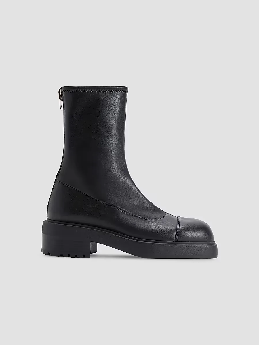 Morris 25MM Leather Ankle Boots by Giuseppe Zanotti
