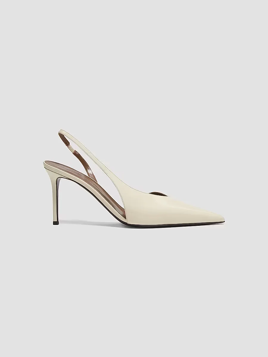 Vernice Vague 85MM Patent Leather Slingback Pumps