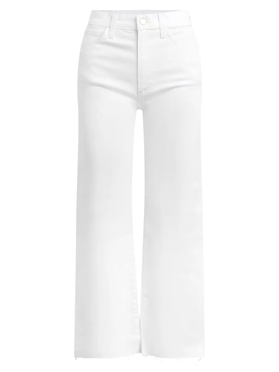 Blake Wide-Leg Raw-Hem Denim Pants by Joe's Jeans