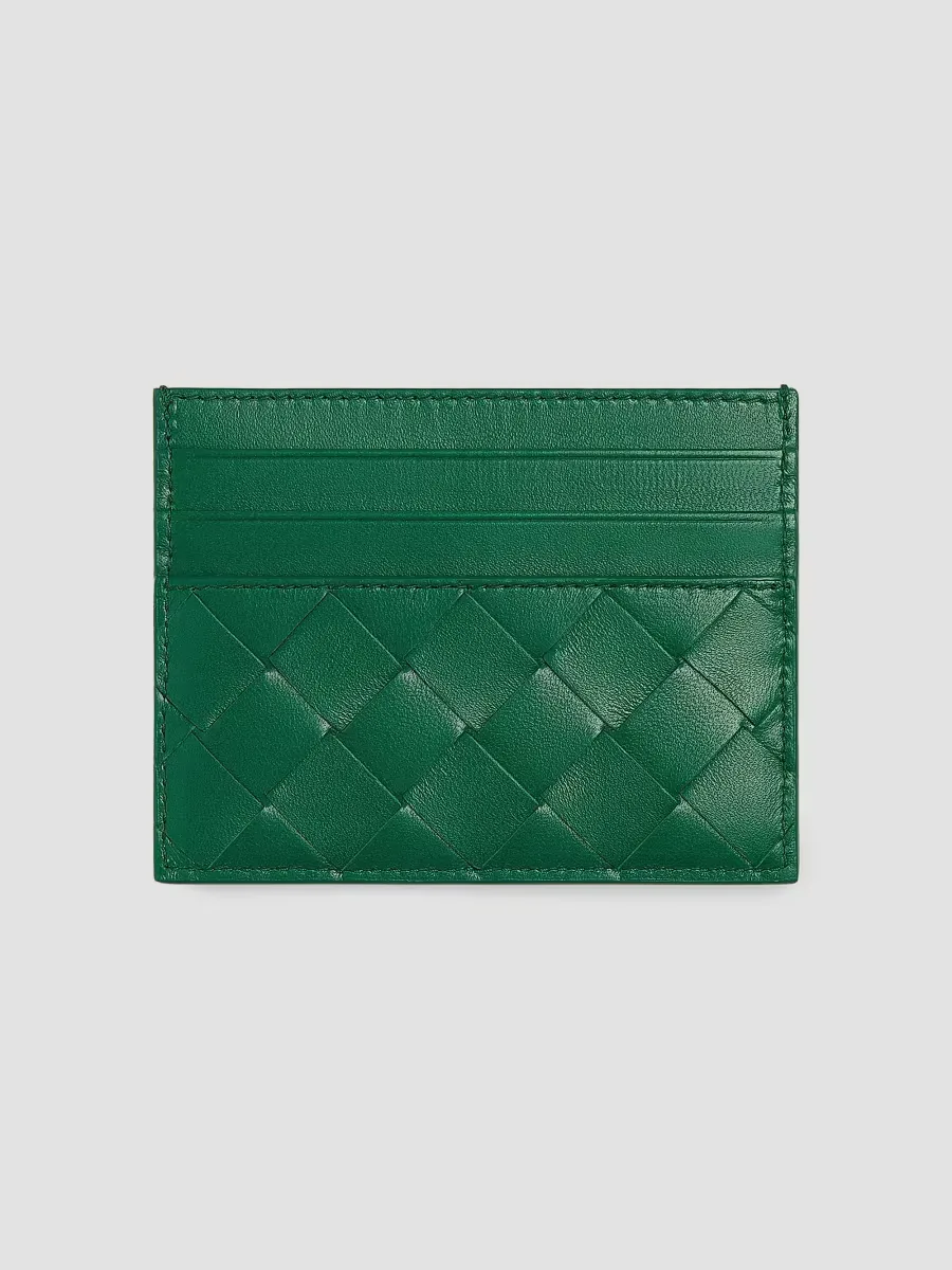 Intrecciato Leather Card Case by Bottega Veneta