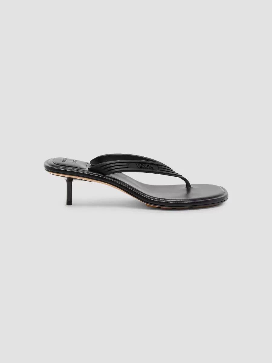 Sampieri Kitten-Heel Sandals