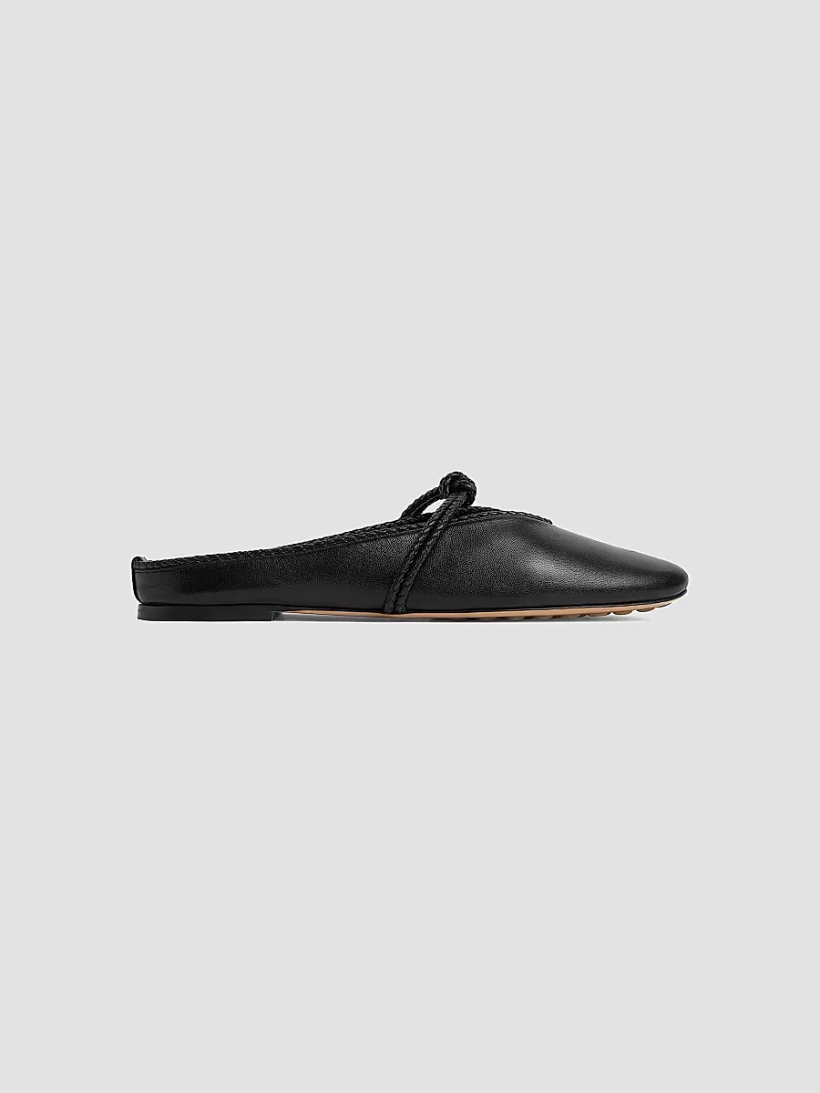 Lucia Leather Ballerina Mules by Bottega Veneta