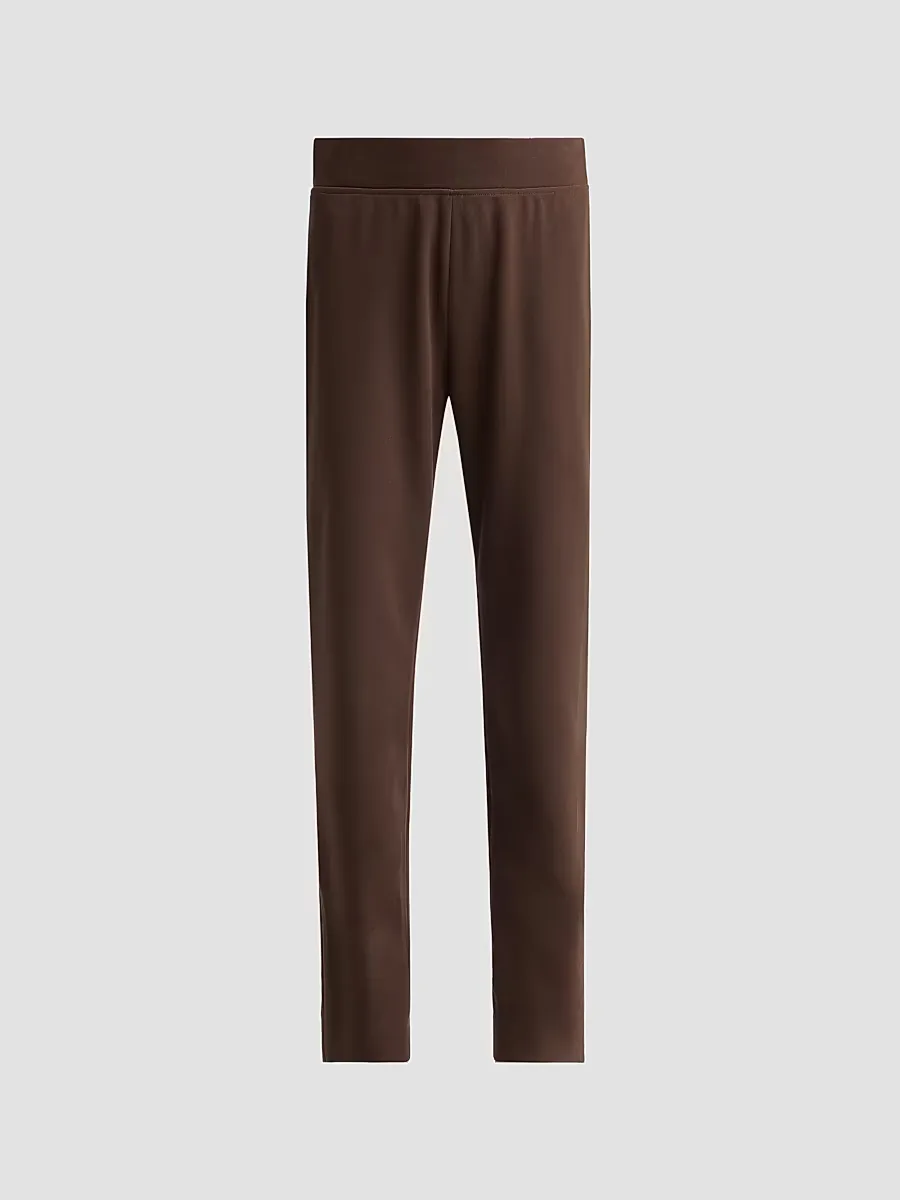 Deco Crepe Straight-Leg Pants by Ming Wang