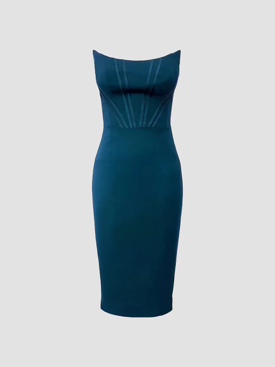 Cosette Strapless Body-Con Midi-Dress by Dress the Population