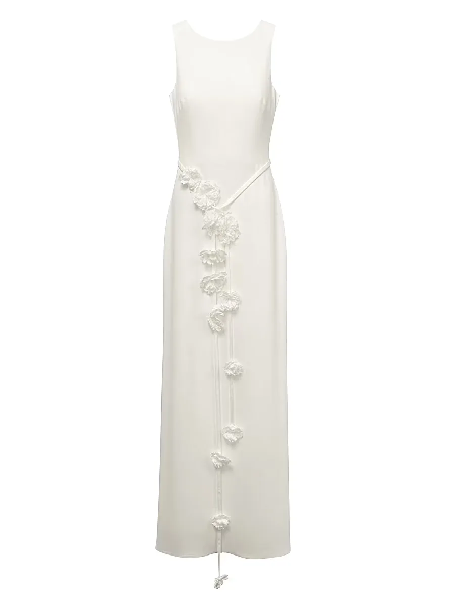 Eloise Floral Applique Gown by Dress the Population