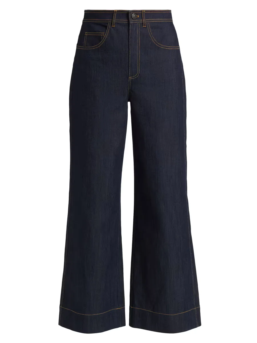 Betsy Stretch-Denim Flare Jeans by Cinq  Sept
