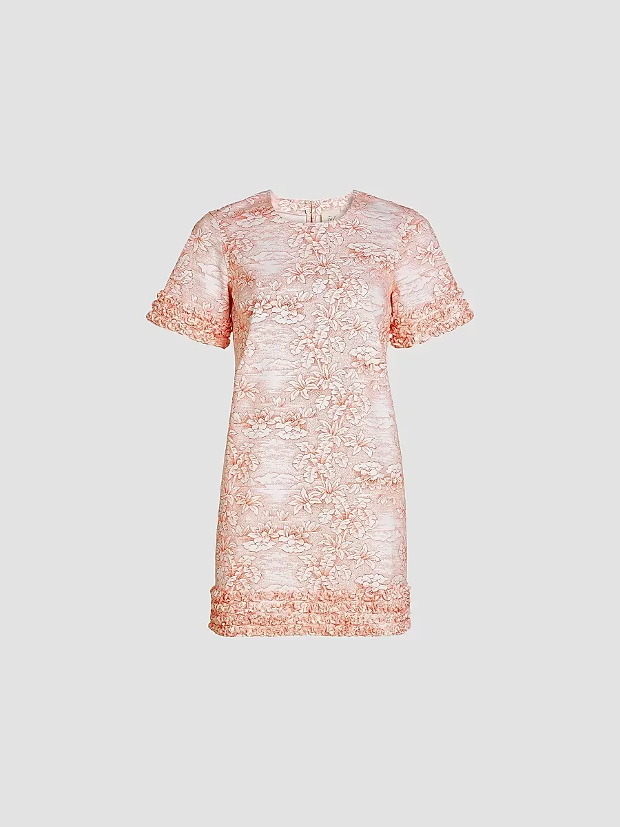 Ashton Floral Stretch-Cotton Minidress by Cinq  Sept