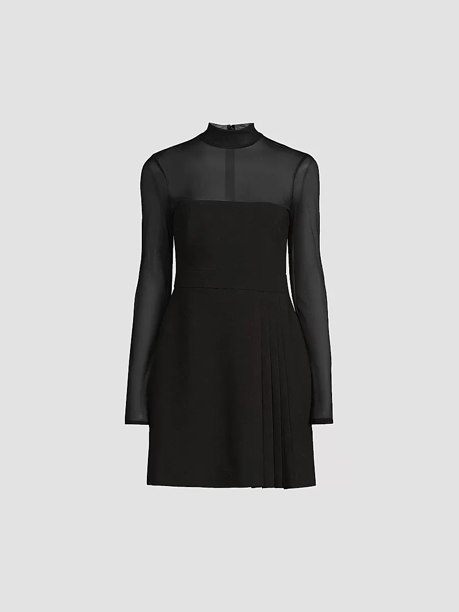 Lulani Sheer Pleated Minidress by LIKELY