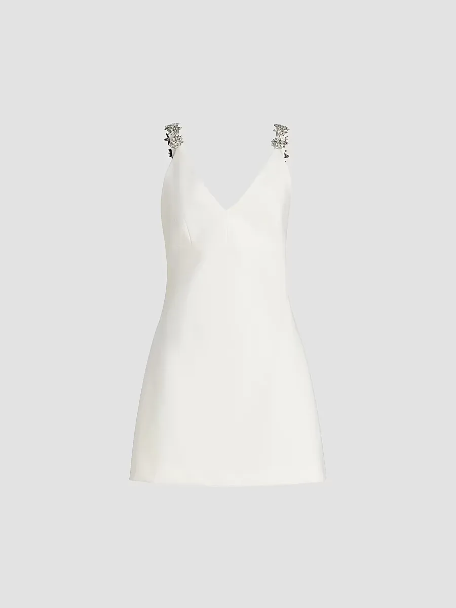 Mattison Floral-Embellished Minidress by Cinq  Sept