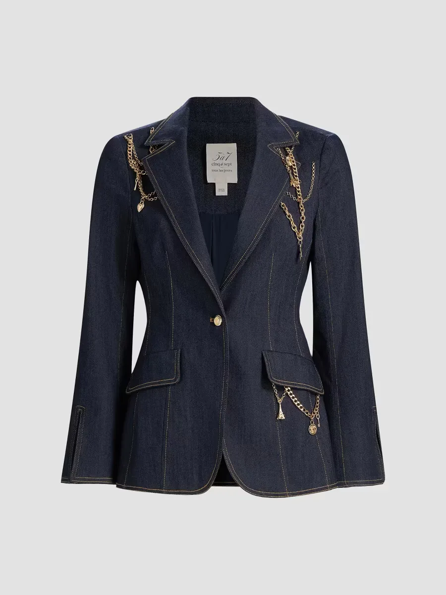 Danika Love Token Blazer by Cinq  Sept