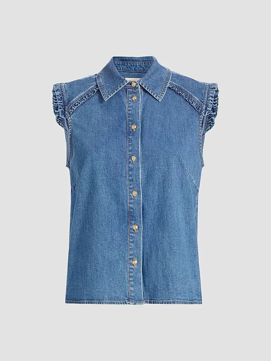 Florance Denim Top by Cinq  Sept