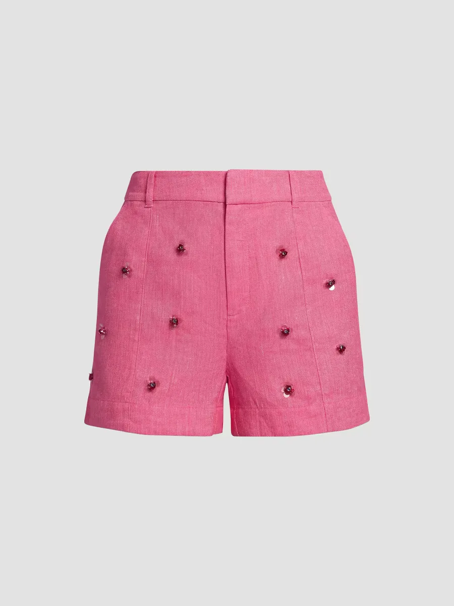Tora Wildflower Paillette Shorts