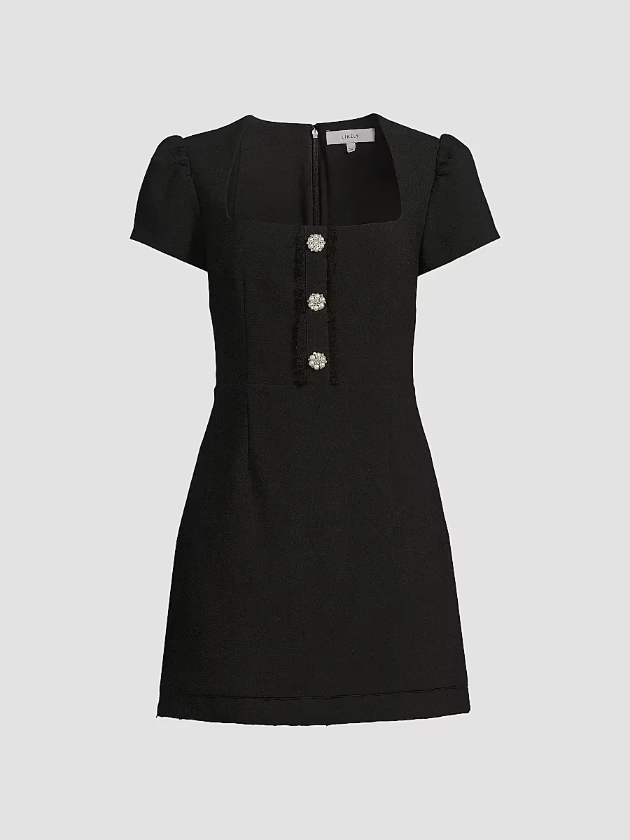 Westy Imitation Pearl & Crystal-Embellished Minidress by LIKELY