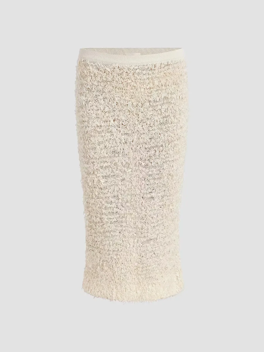 Adela Boucle-Knit Midi-Skirt by Khaite