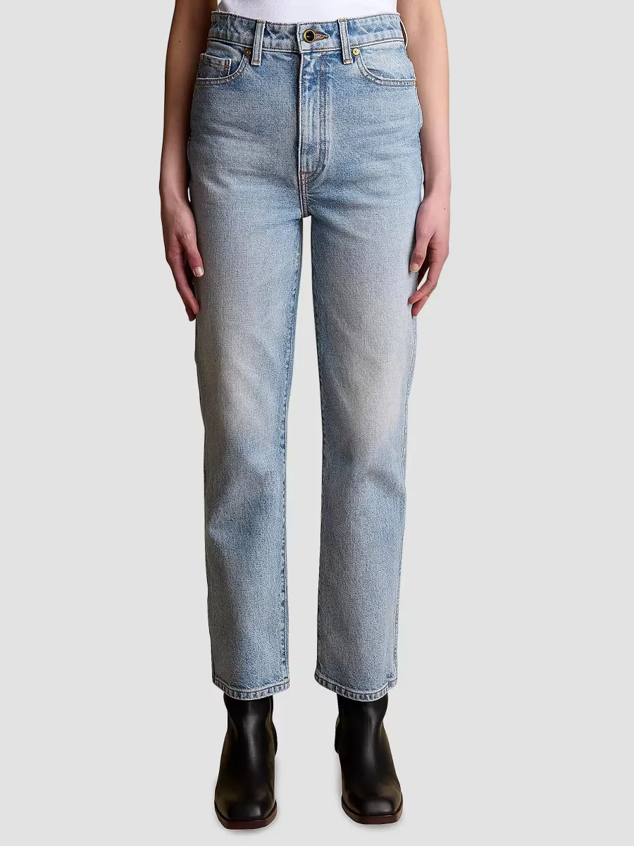 Abigail High-Rise Straight Jeans by Khaite