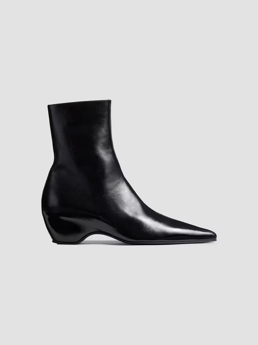 Sybil 40MM Leather Ankle Boots by Khaite