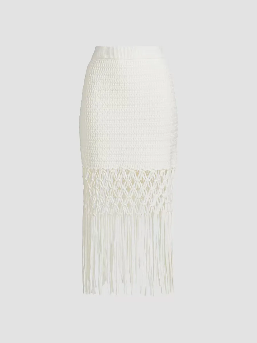 Sevilla Cotton-Blend Knit Midi-Skirt by Rails