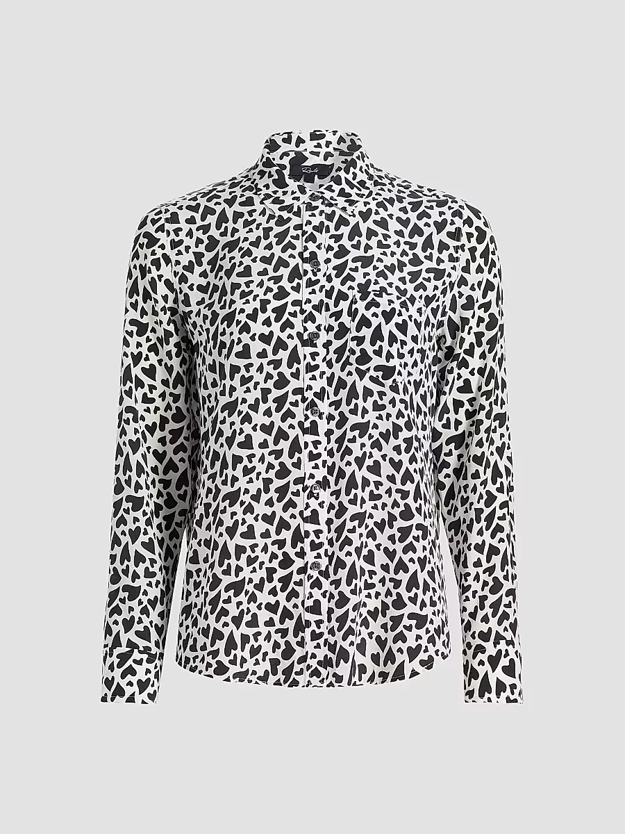 Kathryn Heart-Print Top by Rails