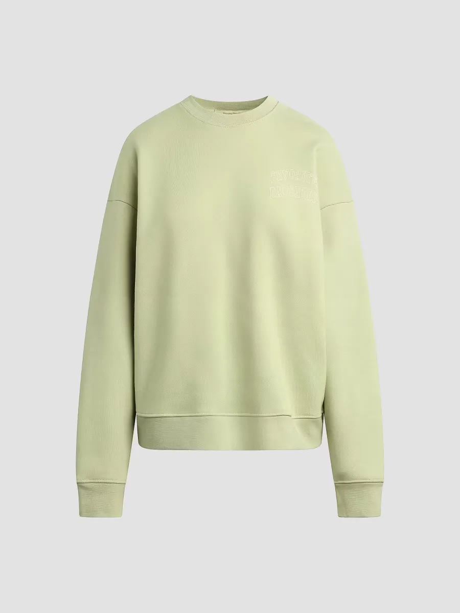 The Collegiate Chest Logo Sweatshirt by Favorite Daughter