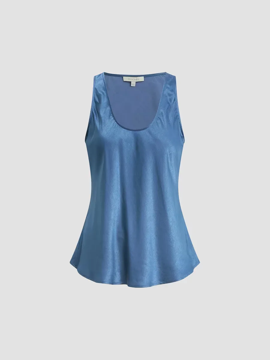 The Clean Cut Satin Tank by Favorite Daughter