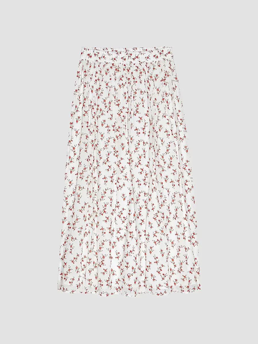 Dax Cotton Floral Midi-Skirt