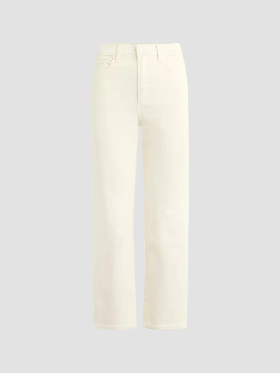 The Valentina Super High-Rise Straight Jeans by Favorite Daughter