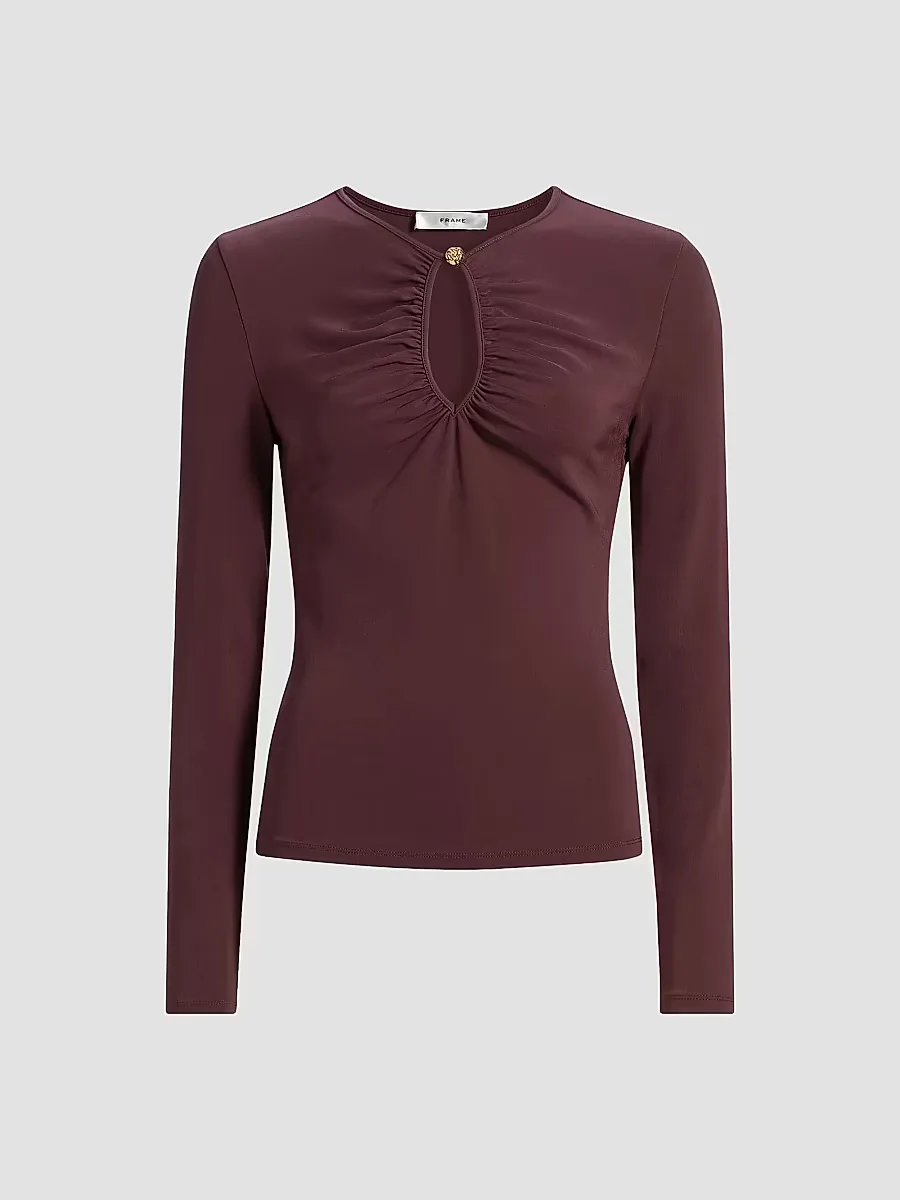 The Keyhole Matte Jersey Top