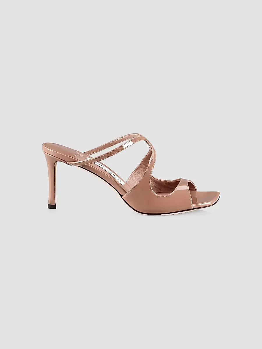 Anise 75MM Patent Leather Sandals by Jimmy Choo