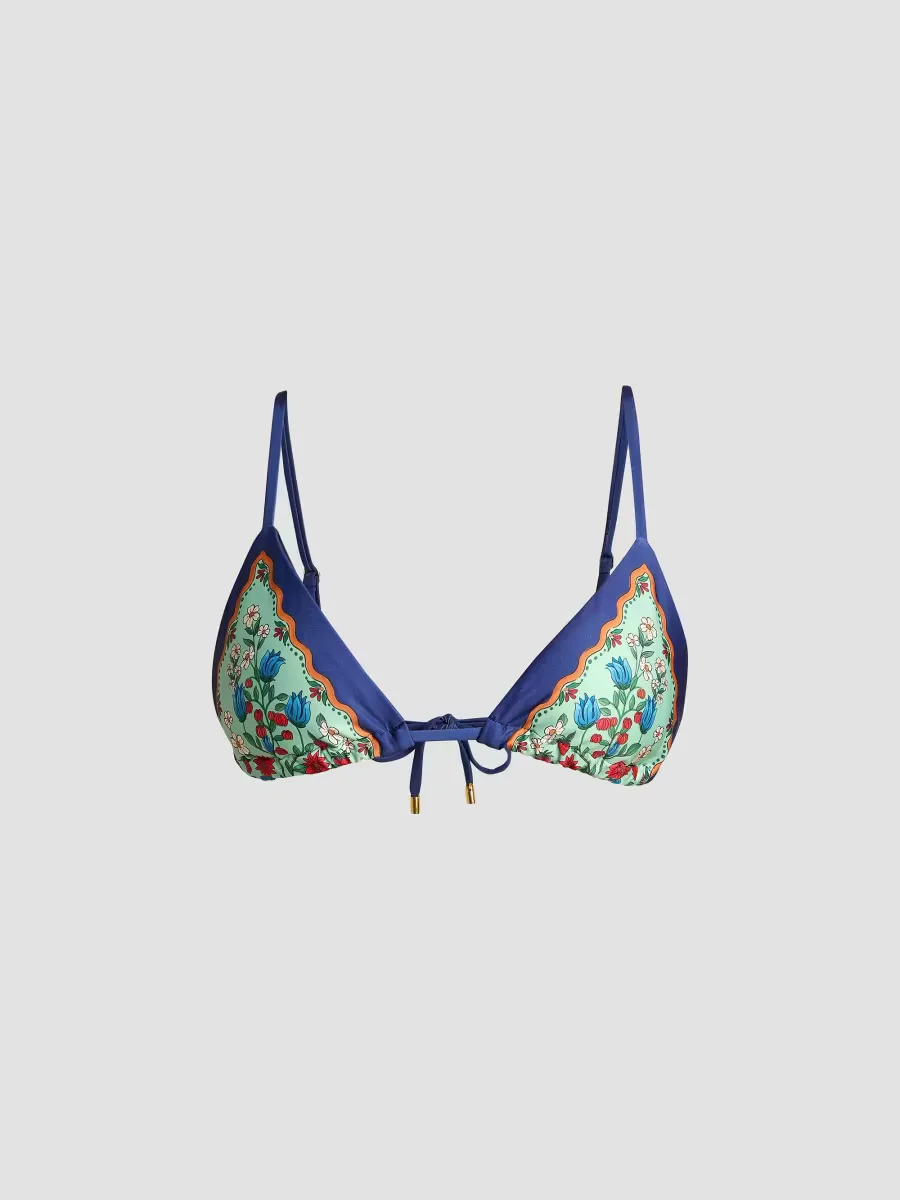 Fruit Beauty Triangle Bikini Top by FARM Rio