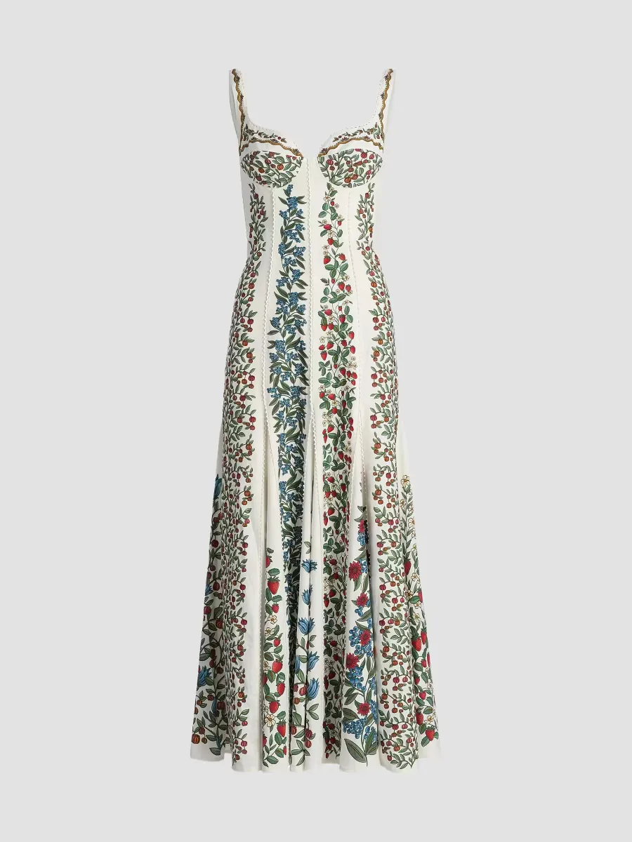 Fruit Beauty Floral A-Line Maxi Dress by FARM Rio