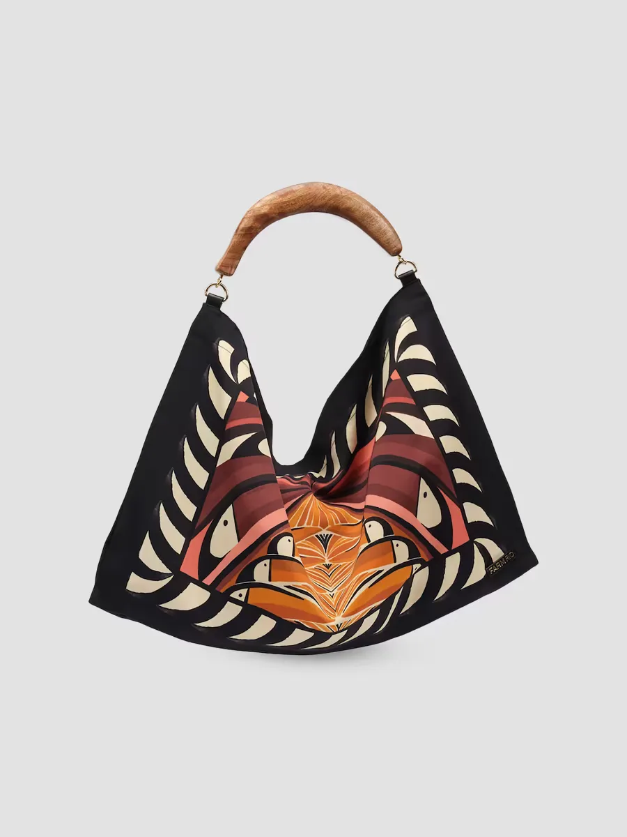 Small Satin Scarf Bag by FARM Rio