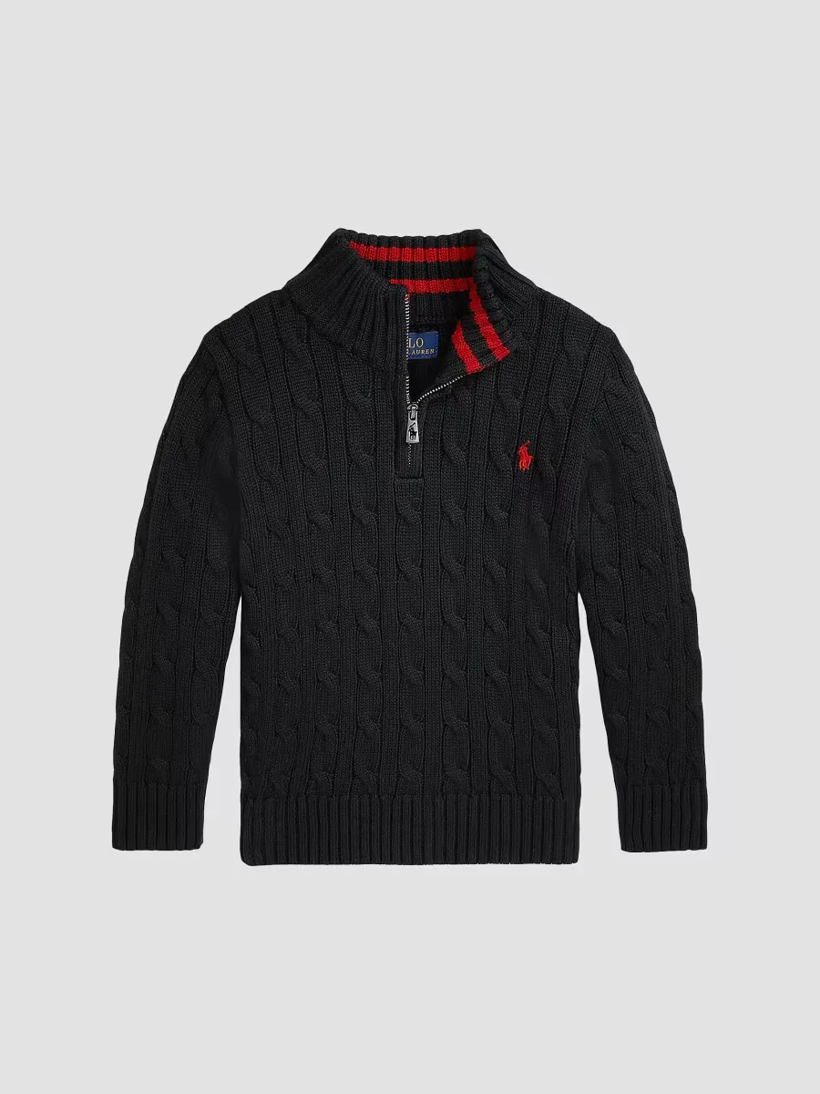 Cotton Cable-Knit Pullover Sweater by Polo Ralph Lauren