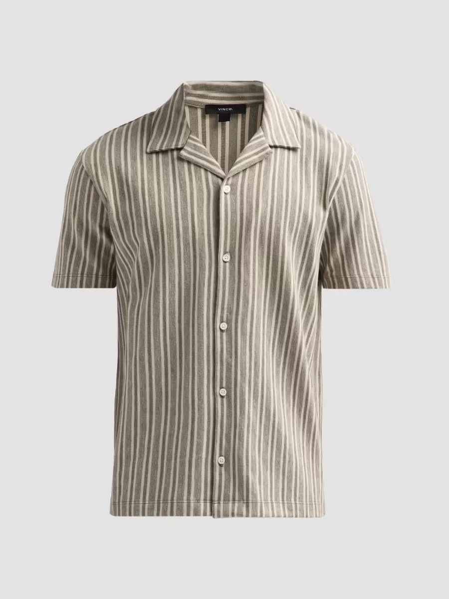 Cabana Striped Camp Shirt by Vince