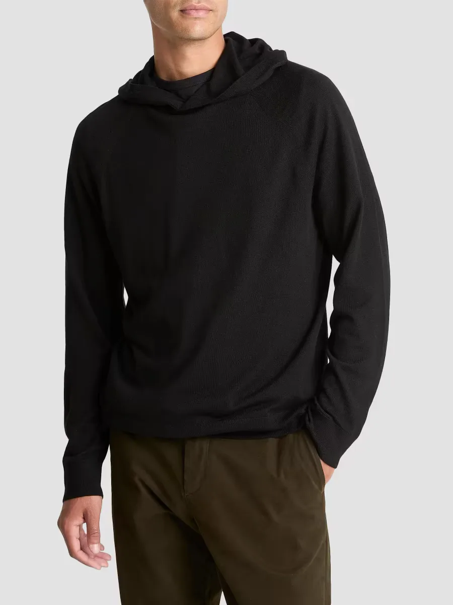 Wool-Cashmere Relaxed-Fit Hoodie
