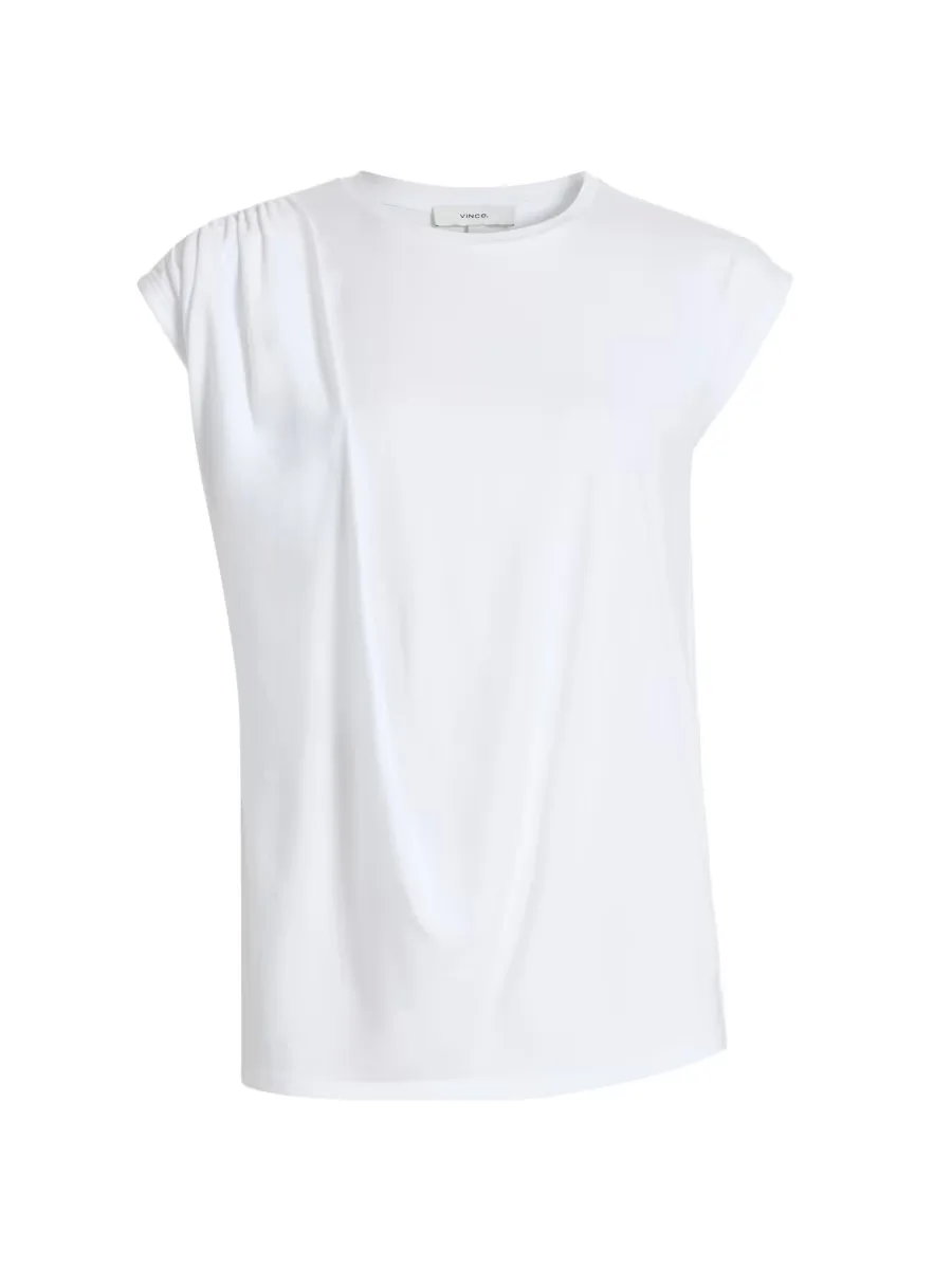 Draped Cotton Top by Vince